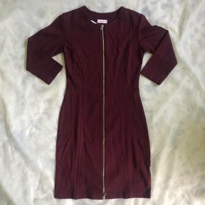 Fontana 2.0 Burgundy Zip Up Dress
